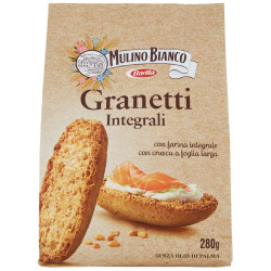 Cracker Mulino Bianco - Granetti Integrali - 280 gr