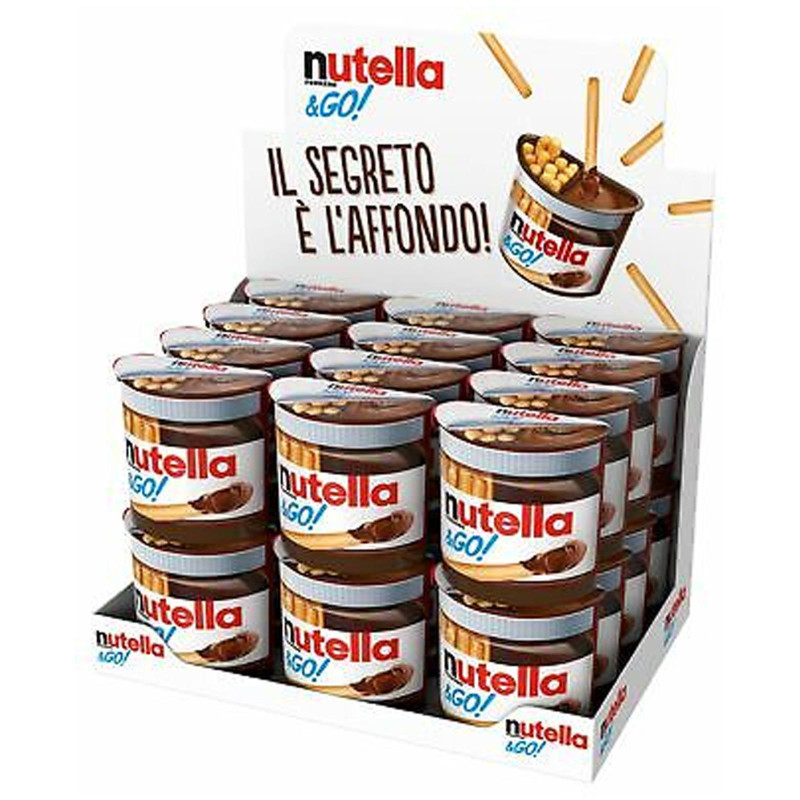 Nutella & Go - Nutella e Bastoncini al Malto - Espositore da 24 pz