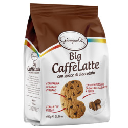 Biscotti Giampaoli - Big Caffè Latte - Con Gocce di Cioccolato - 600g