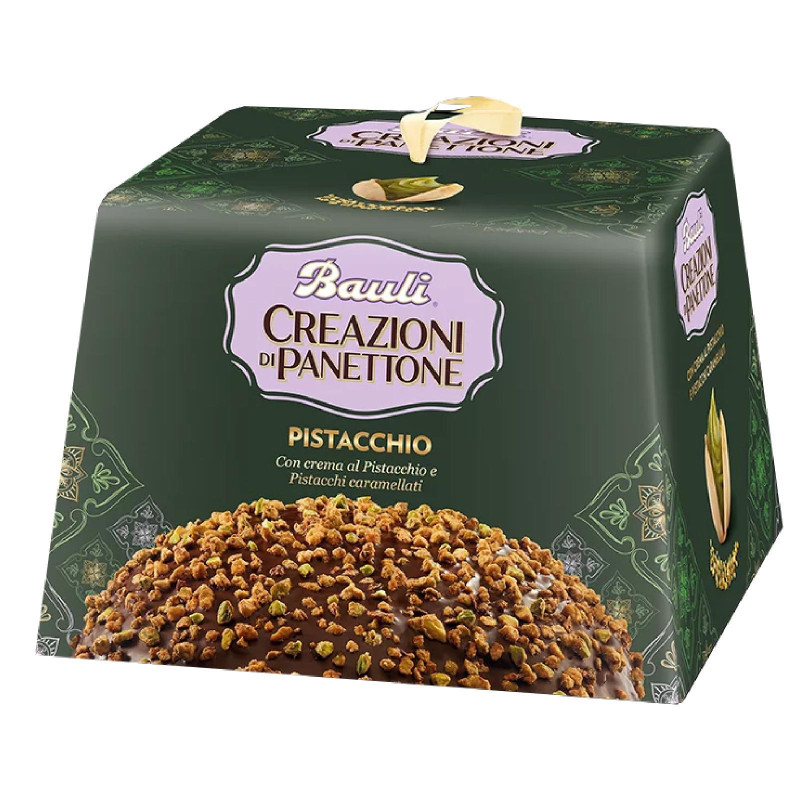 Panettone Bauli - Creazioni di Panettone - Pistacchio con Crema Pistacchio - 750 g