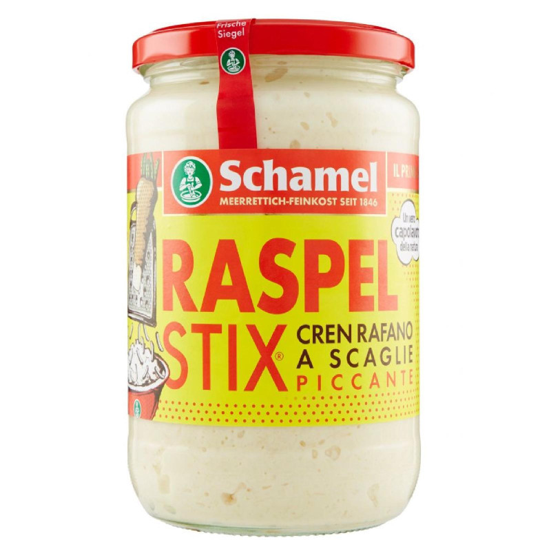 Salsa Schamel - Cren Raspel Stix - Cren Rafano a Scaglie - Vaso da 640 g 