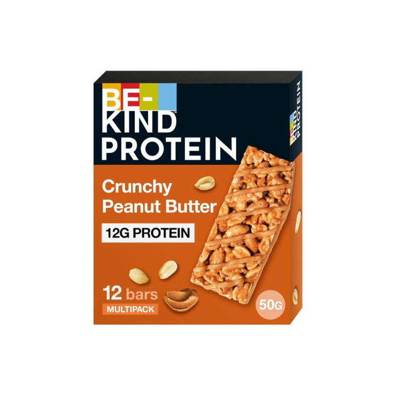 Barrette di Cereali - Be-Kind Protein - Crunchy Peanut Butter - 12 Barrette da 50 g