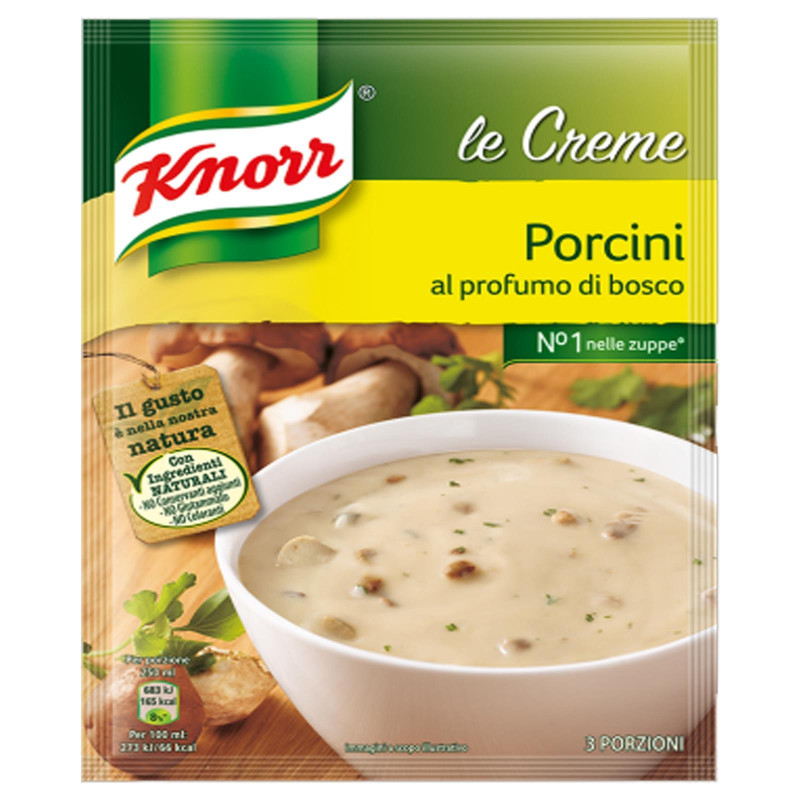 Crema Knorr - Preparato per Crema ai Funghi Porcini - 76 gr