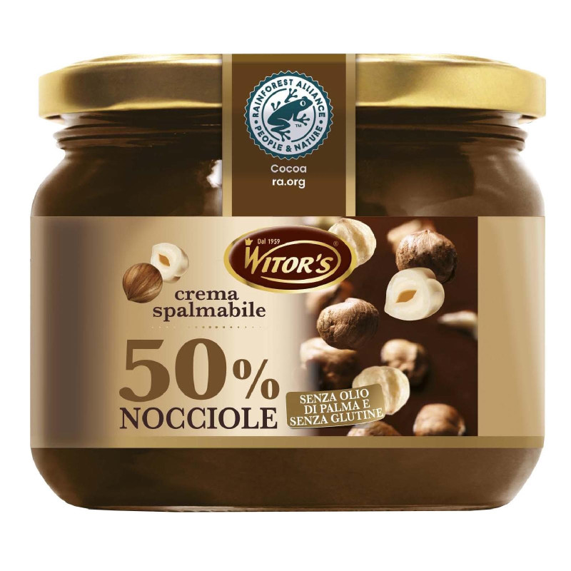 Crema Spalmabile - Witor's - Nocciole 50% - 220 Gr