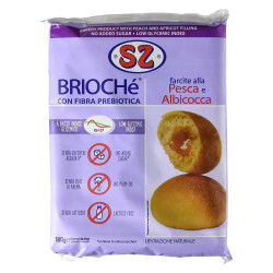 Brioche' Con Fibra Prebiotica - Senza Zucchero - 4 pz - Pesca e...