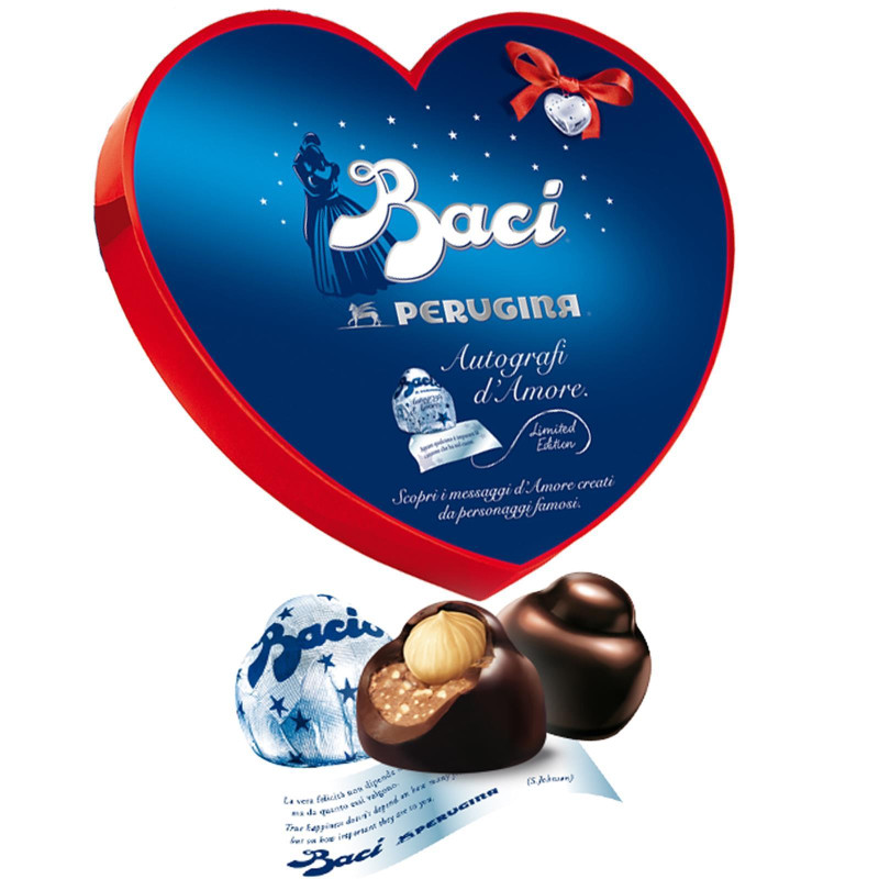 Baci Perugina - Cuore Blu Rosso - 50 gr