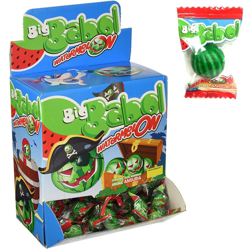 Gomme da Masticare - Big Babol- Water Melon - Anguria - 50 Gomme