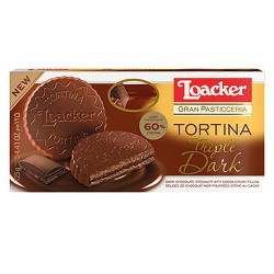 Biscotti Loacker Gran Pasticceria - La Tortina Triple Dark 3 Pezzi...