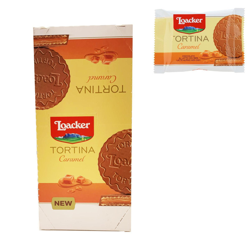 Biscotti Loacker Gran Pasticceria - La Tortina Caramel - Expo 24 Pezzi da 21 gr