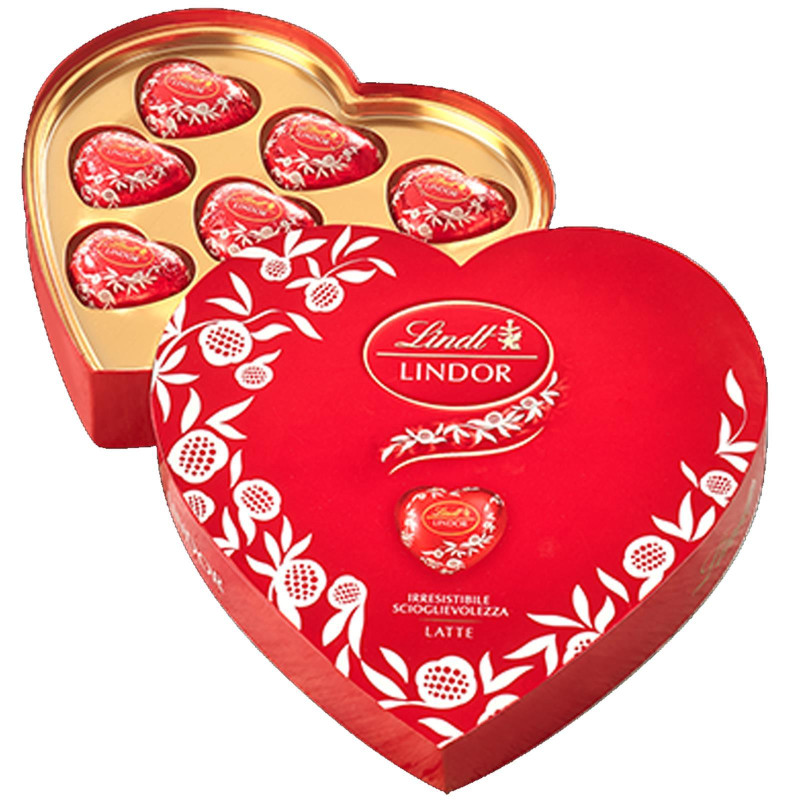 Cioccalatini Cuori Lindor - Lindt - Confezione Regalo 110 gr