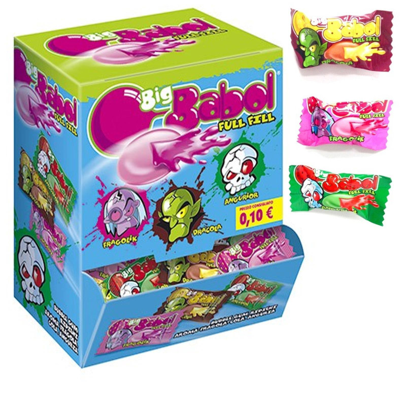 Gomme da Masticare - Big Babol Full Fill - Fragola Cola Anguria - 100 Gomme