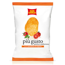 Busta Patatine San Carlo Piu' Gusto - Pomodorini di Stagione 50 gr...