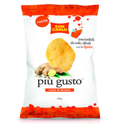 Busta Patatine San Carlo Piu' Gusto - Cuore di Zenzero - 50 gr - 20...