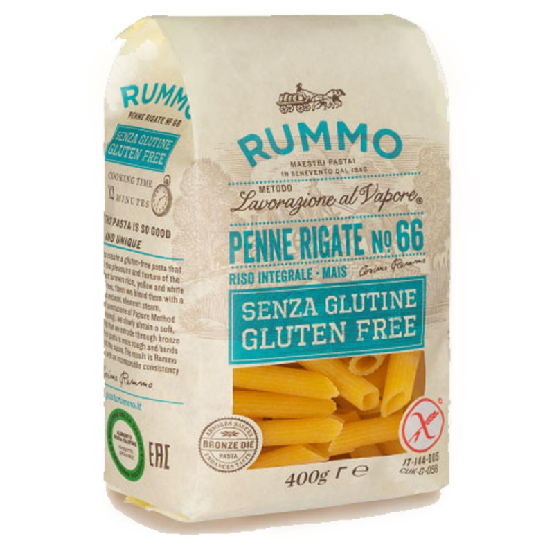 Pasta Rummo - 400 gr - Senza Glutine - Penne Rigate N° 66