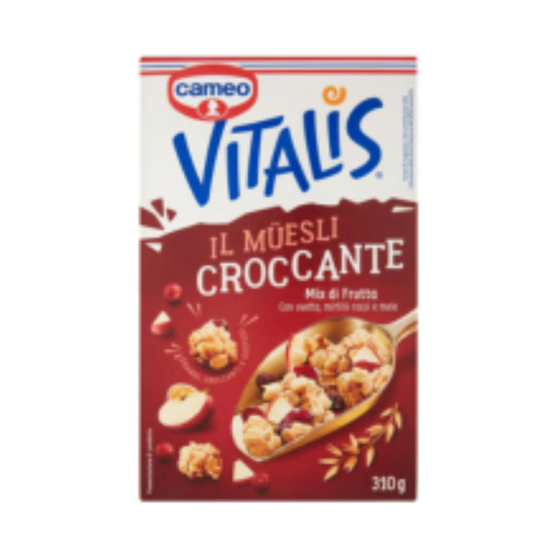 Cereali Cameo Vitalis - Muesli Croccante Mix di Frutta - 310 gr