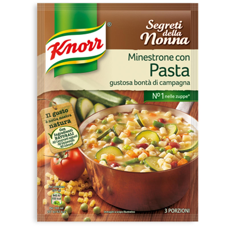 Zuppe Knorr - Preparato per Minestrone con Pasta - 132 gr