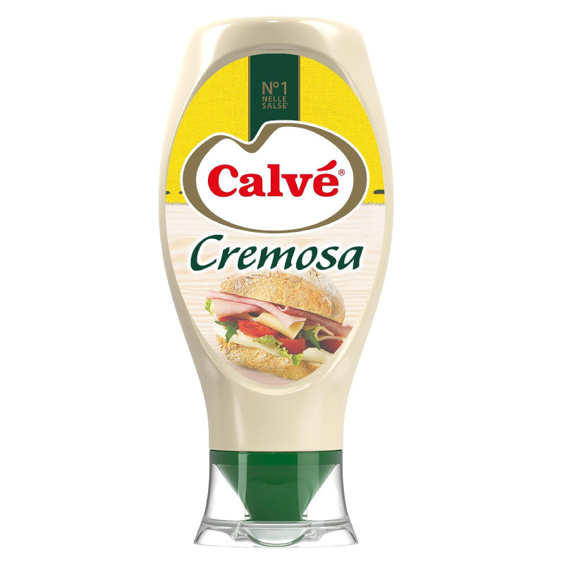 Maionese Calve' - Cremosa - Bottiglia TopDown da 753 g