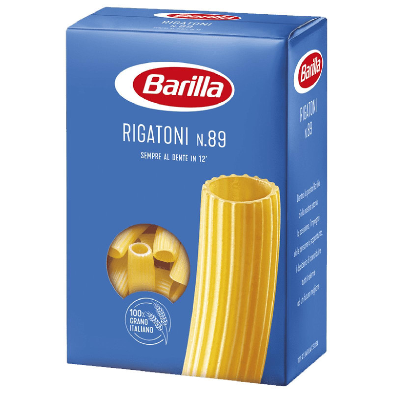 Pasta Barilla - I Classici - Rigatoni N° 89 - Pacco da 500 gr