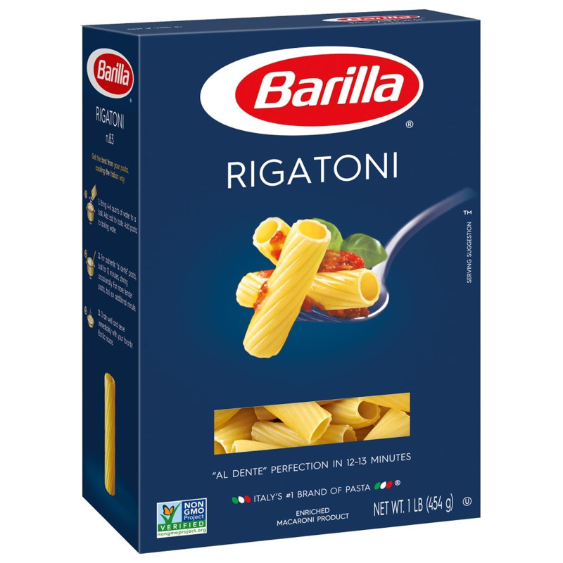 Pasta Barilla - I Classici - Rigatoni N° 89 - 30 Pacchi da 500 gr