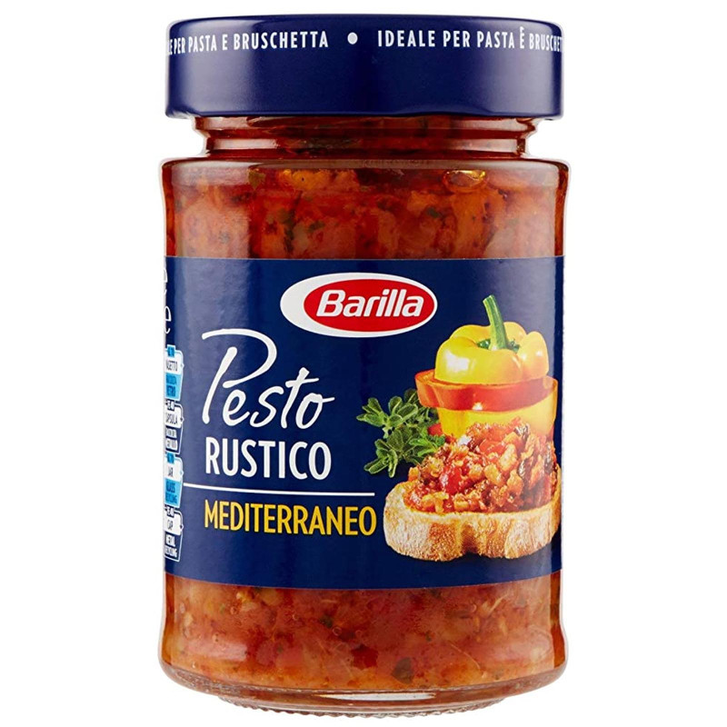 Pesti Barilla - Pesto Rustico Mediterraneo - Vasetto da 200 gr