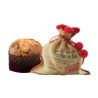 Panettone Flamigni - Sacco Juta - Babbo Natale - Panettone Milano Alto - 1 Kg