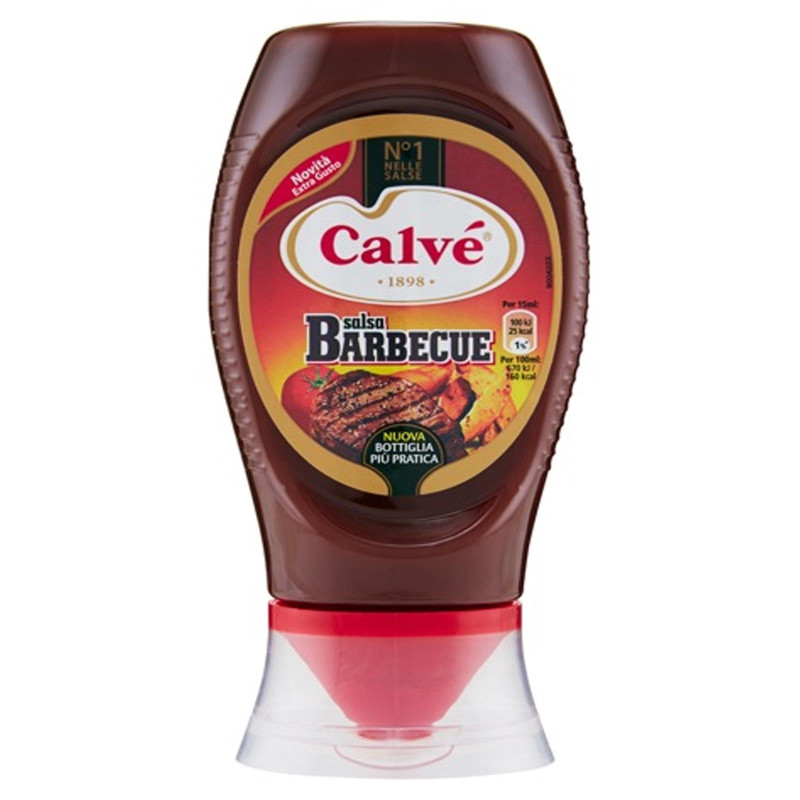 BBQ Salsa Barbecue Calvè'- Bottiglia Squeeze - 250 ml