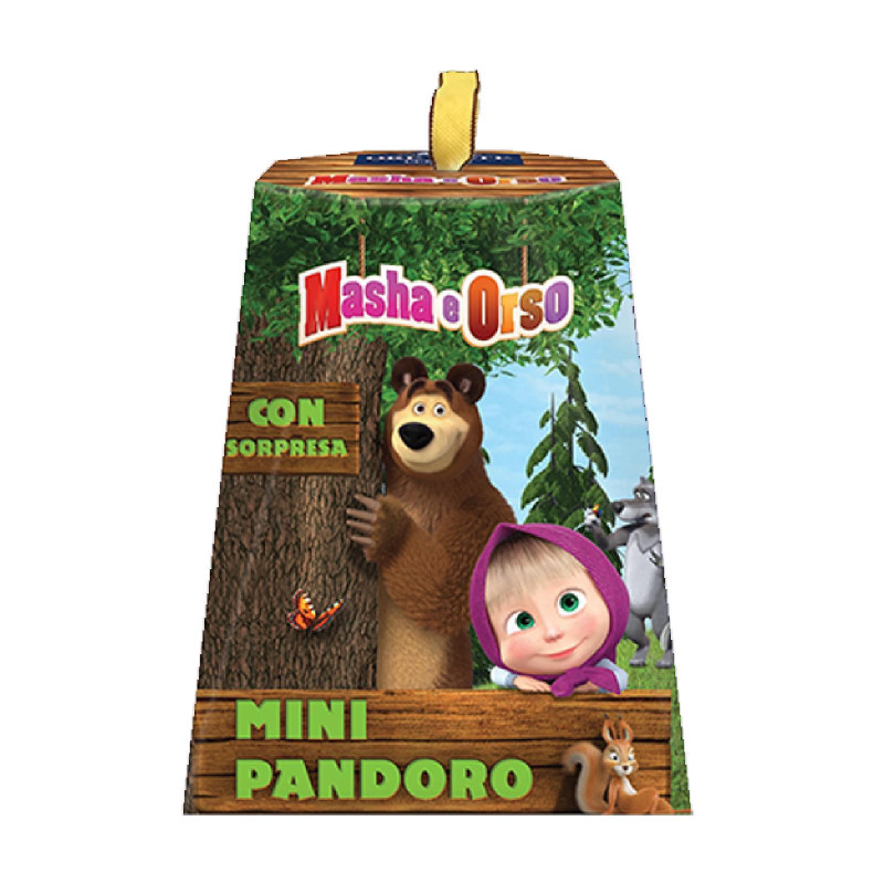 Mini Pandoro Masha e Orso - Ore Liete Perugia - Pandorino Classico - Astucciato - 80 g