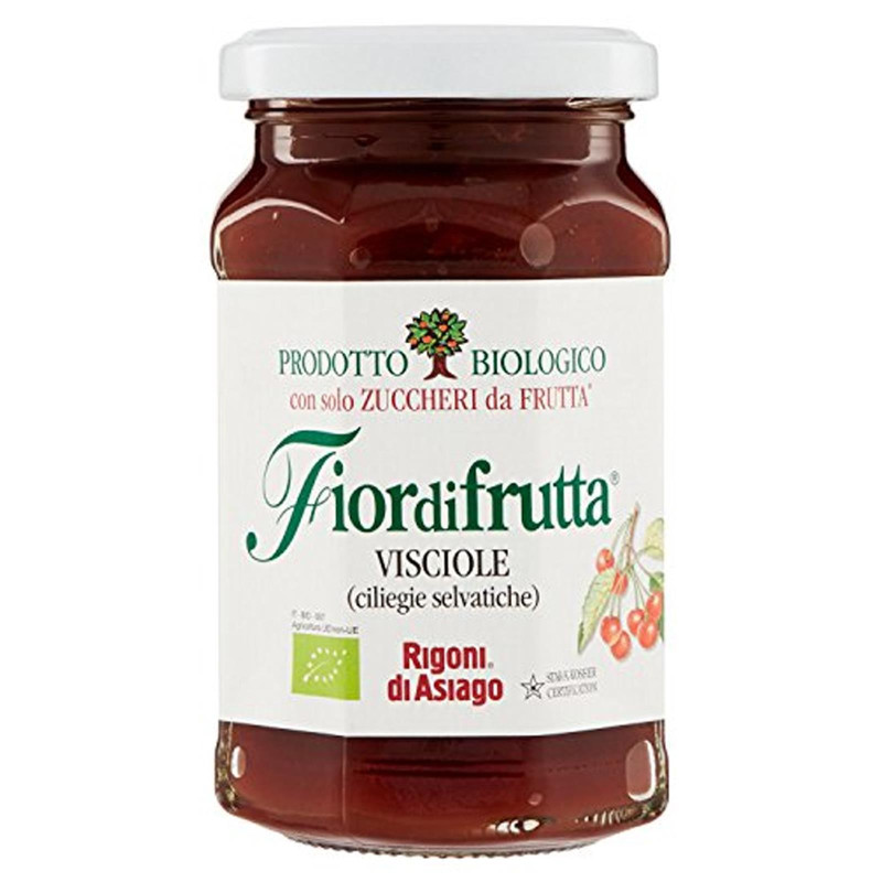 Confettura - Rigoni Di Asiago - Bio Fiordifrutta - Visciole (Ciliegie Selvatiche) - Vasetto da 250 gr 