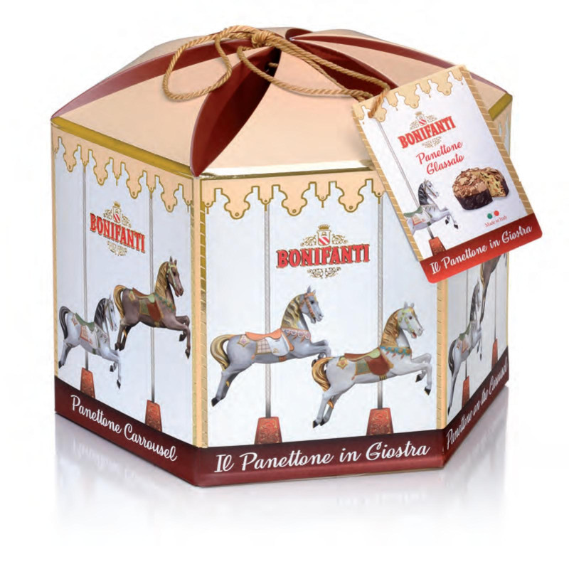 Panettone Bonifanti - Panettone Glassato in Giostra - Classico - 1 Kg