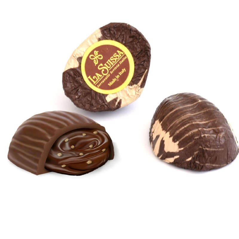 Cioccolatini La Suissa - Praline di Cioccolato Fondente - Castagne - Busta da 1 Kg