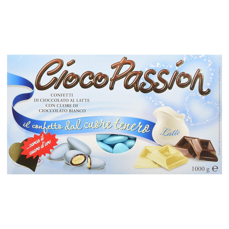 Confetti Crispo - Cioco Passion Celeste - 1 Kg Nascita Battesimo