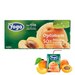 8 Confezioni Succo di Frutta Yoga - Optimum - Albicocca Italiana -...