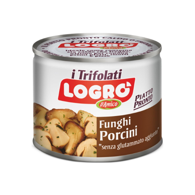 Funghi Porcini Trifolati - D'Amico Logro' - Lattina da 180 gr