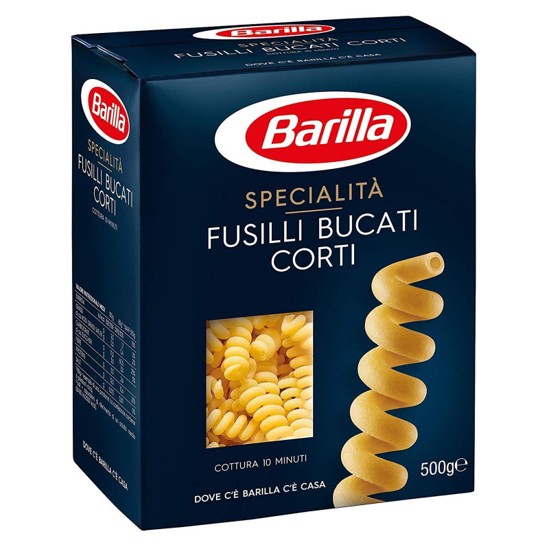 Pasta Barilla - Specialità - Fusilli Bucati Corti N° 292 - 15 Pacchi da 500 gr