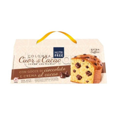 Colomba Senza Glutine - Cuor di Cacao Con Gocce e Crema Cioccolato...