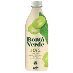 Bevanda Alla Soia con Calcio - Bonta' Verde - 6 Bottiglie Pet da 1...