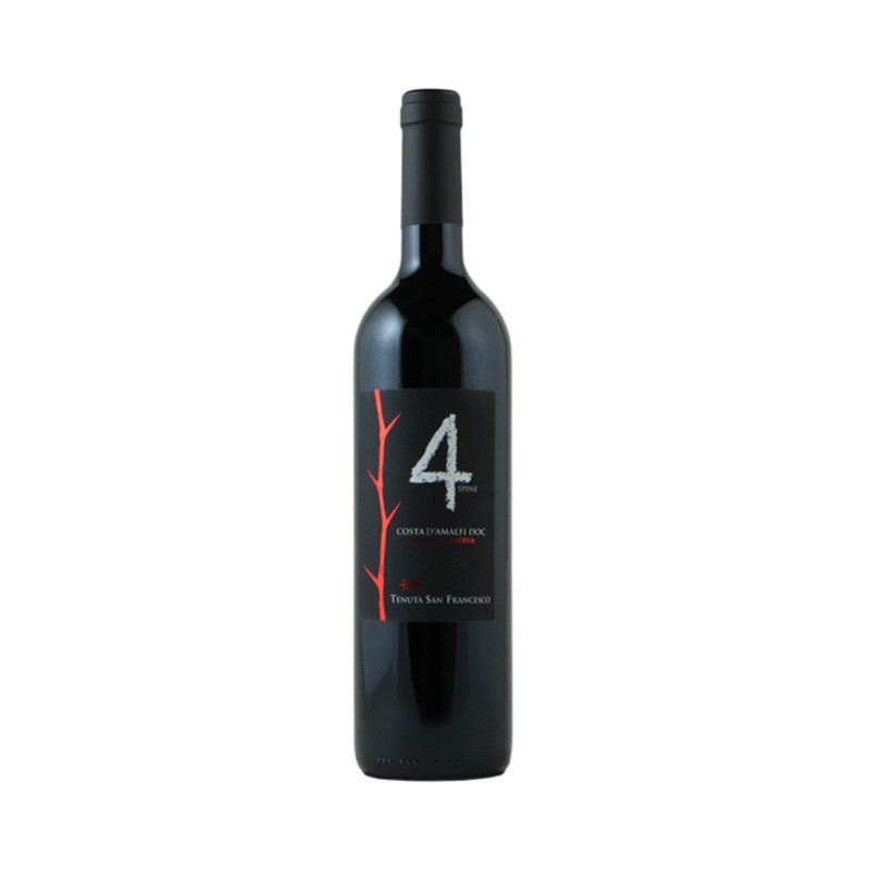 Vino Rosso - Tenuta San Francesco - 4 Spine - Costa d'Amalfi DOC - 0,75 lt