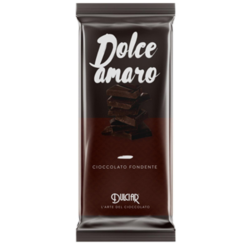 Tavoletta Cioccolato Fondente - Dulciar - Dolce Amaro  - 100 gr