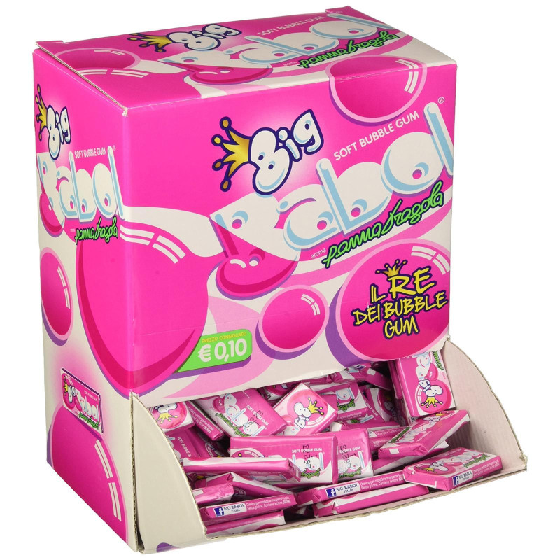 Gomme Da Masticare - Big Babol Panna Fragola - 50 pz