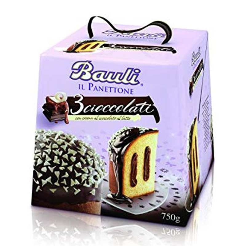 Panettone Bauli - 3 Cioccolati - 750 gr