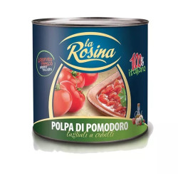 Polpa Pomodori - Tagliati a Cubetti - La Rosina - 2500 gr