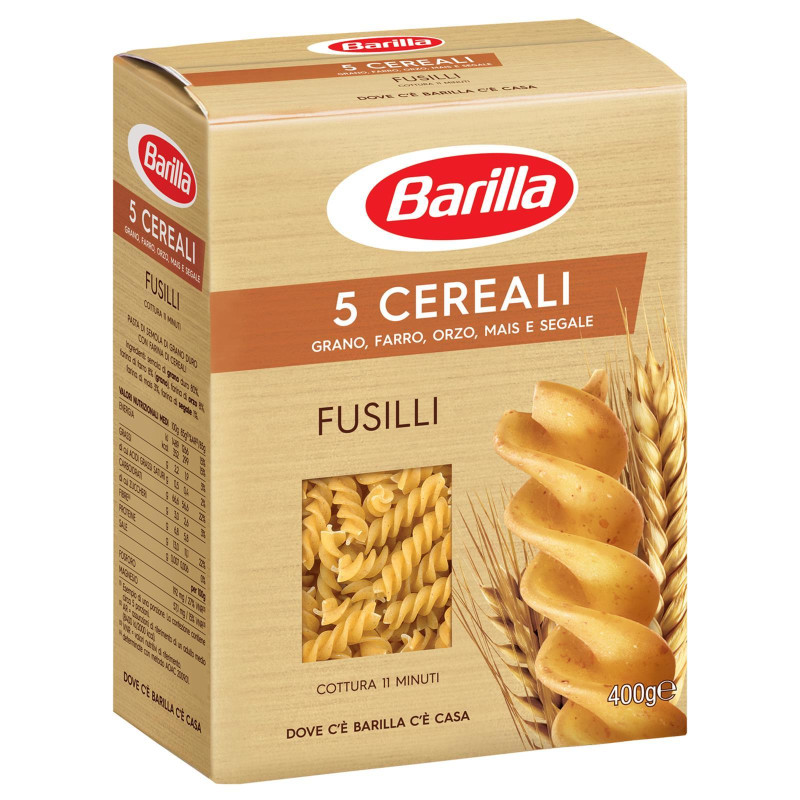 Pasta Barilla - 5 Cereali - Fusilli - 400 gr