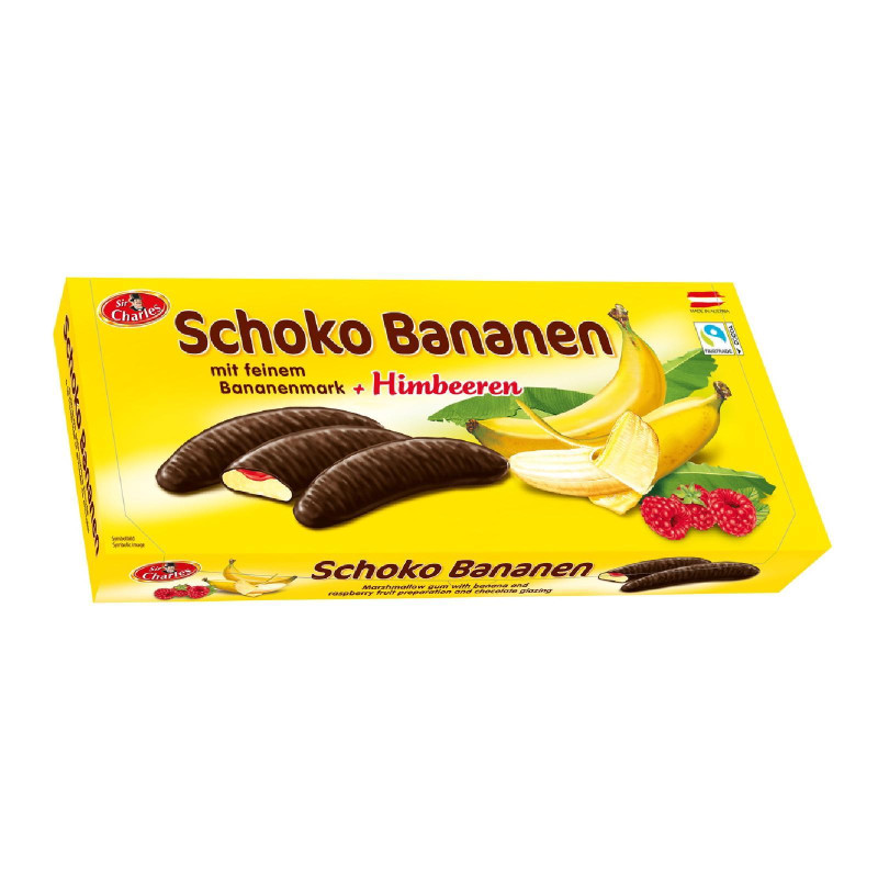 Banane Ricoperte al Cioccolato e Lampone - 300 gr