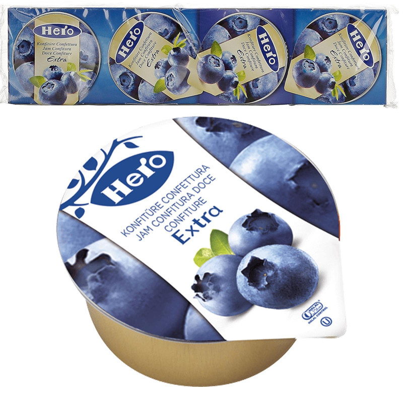 Confettura Extra Hero - Mirtilli BlueBerry - 4 x 25 gr