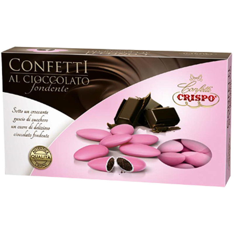 Confetti Crispo - Cioccolato Fondente - Rosa - 1 Kg