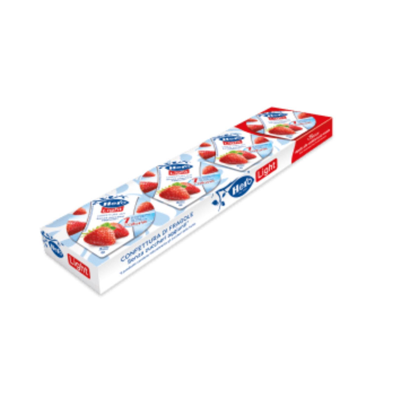 Confettura Extra Hero Light - Fragola - Senza Zuccheri Aggiunti - 4 x 20 g