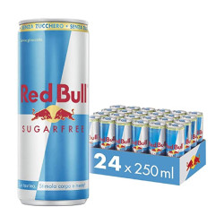 24 x Lattina Red Bull  - Energy Drink - Sugar Free -  250 ml