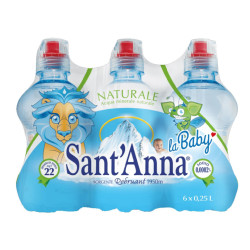 24 x Acqua Sant' Anna - La Baby - 25 ml - 4 Ballette da 6 pz