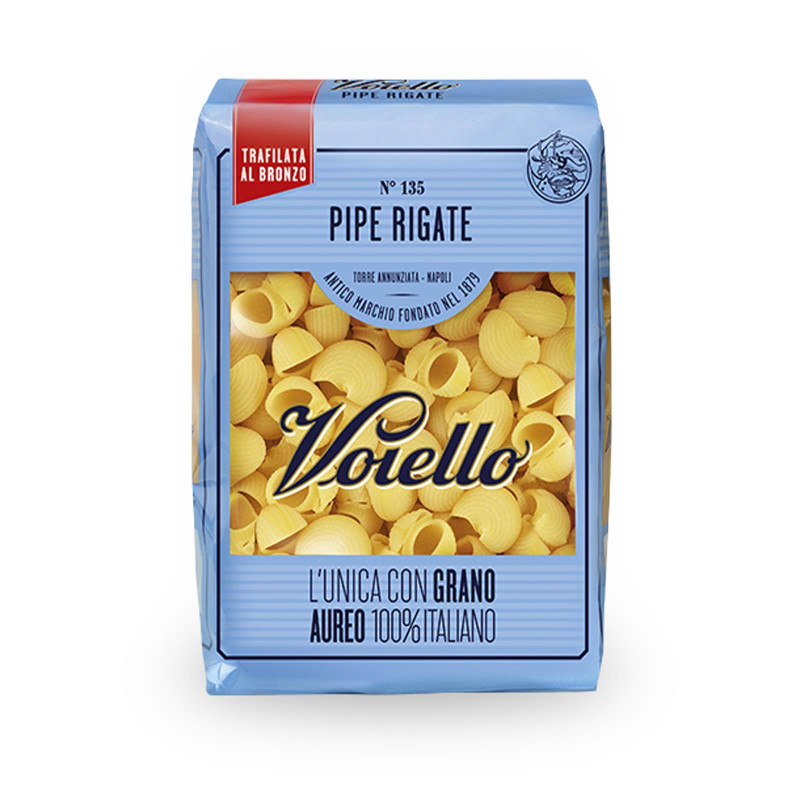 Pasta Voiello - 500 gr - Pipe Rigate N° 135