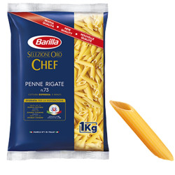 Pasta Barilla - Selezione Oro Chef - Penne Rigate - 1 Kg